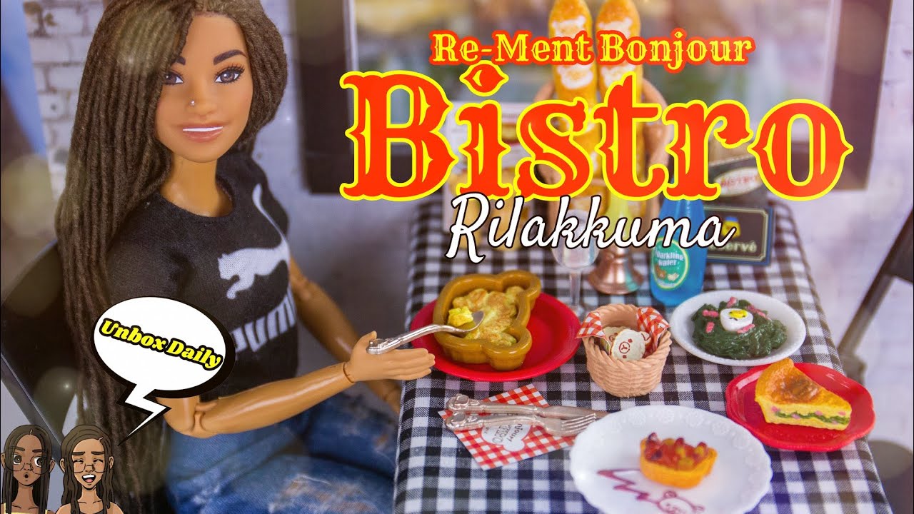Re-Ment Bonjour! Bistro Rilakkuma Complete Box Set PLUS easy DIY Resuaurant
