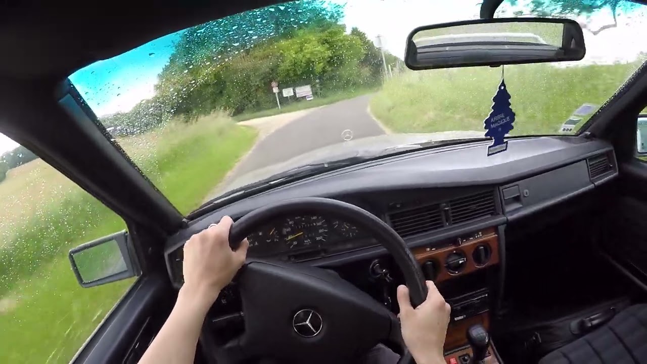 Mercedes-Benz 190D 2.5 W201 (1991) - POV Country Roads Drive