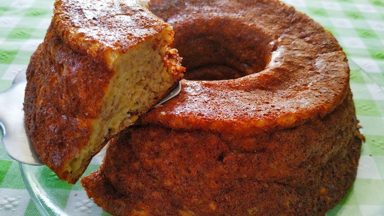 BOLO DE BANANA SAUDÁVEL😮 PERFEITO PARA UM CAFÉ DA MANHÃ 🥰
