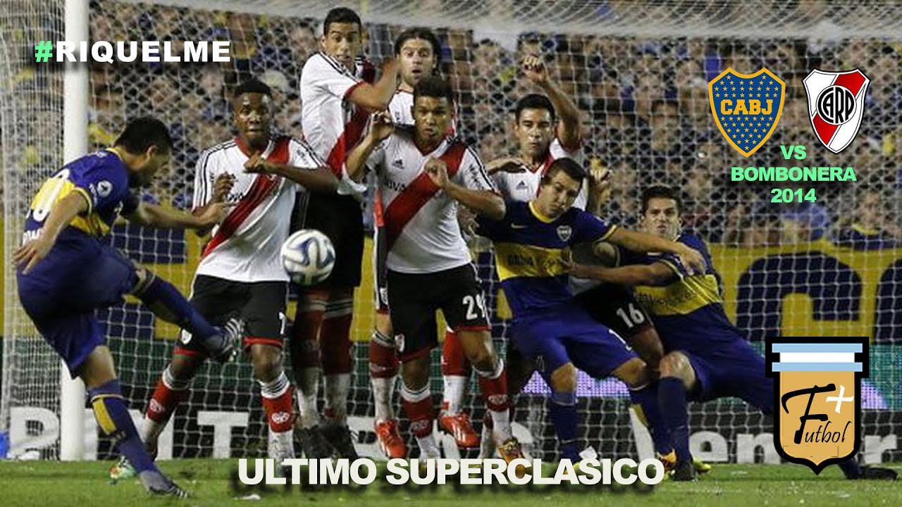 Ultimo Superclasico de RIQUELME Boca Juniors vs River Plate -Liga Argentina 2014 (partido completo)