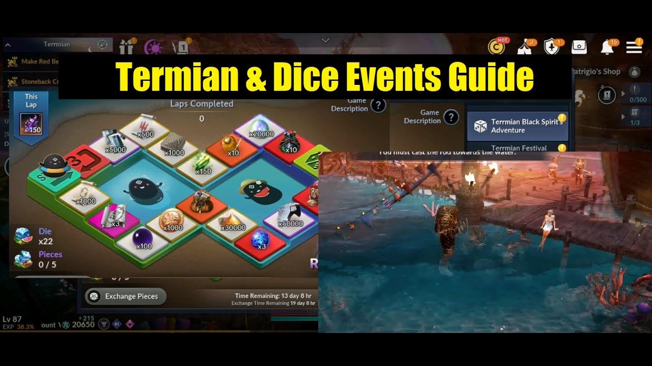 Black Desert Mobile Termian & Dice Events Guide
