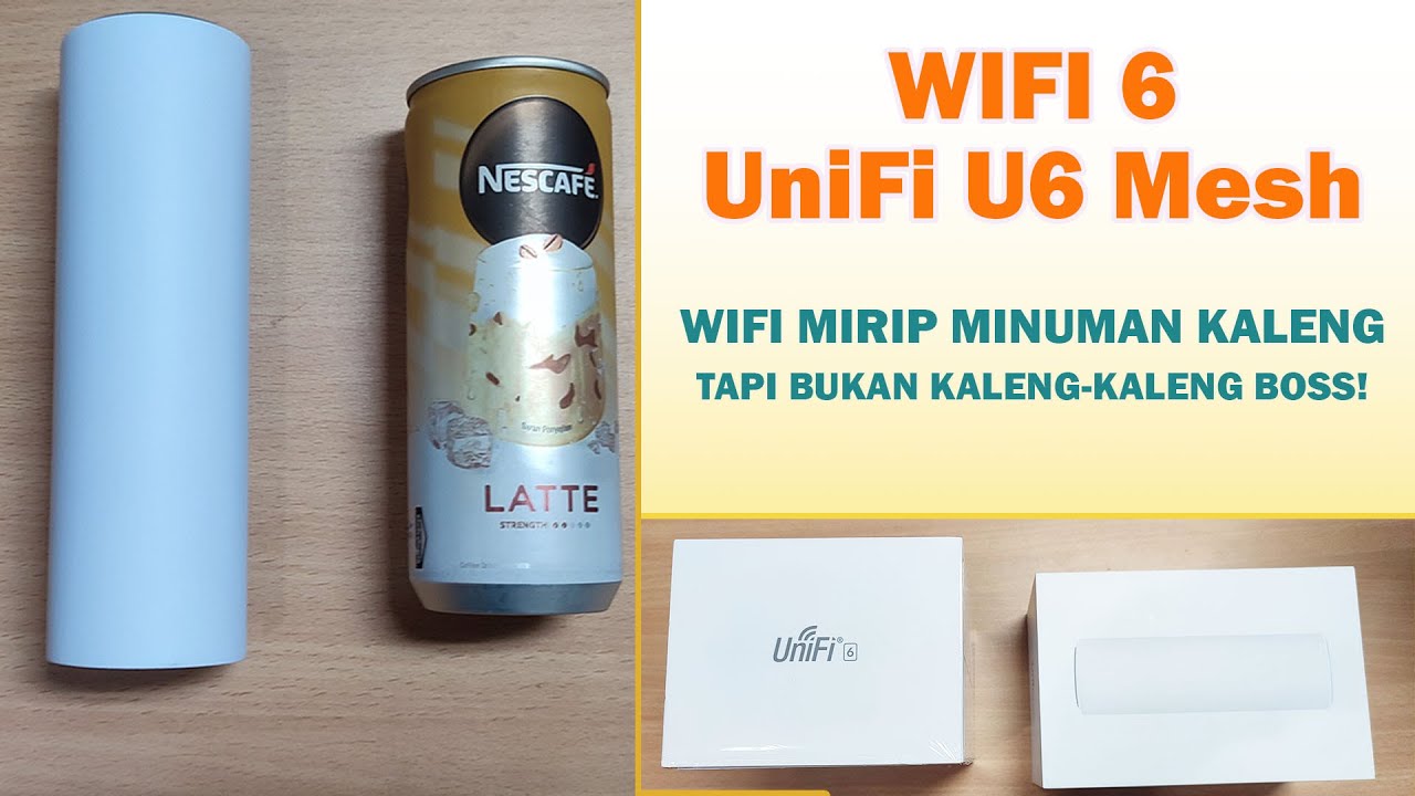 Unboxing Access Point Ubiquiti UniFi U6 Mesh - Wifi 3 Jutaan Mirip Kaleng Minuman