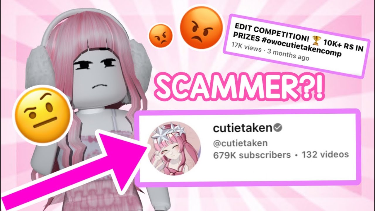 @cutietaken MADE A *SCAM* EDIT COMPETITION?! (ROBLOX NEWS/DRAMA/RANT 2023) ​⁠