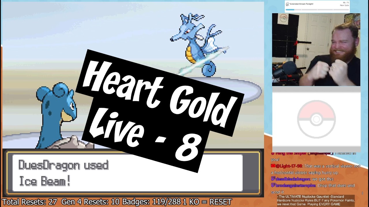 Heart Gold End Game! Deathless Nuzlocke Gauntlet!