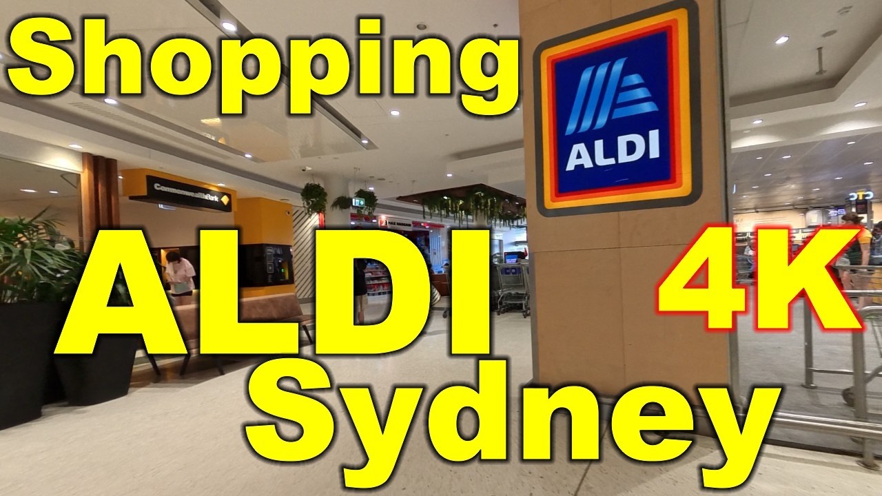 Shopping Aldi, Sydney, Australia - 4K
