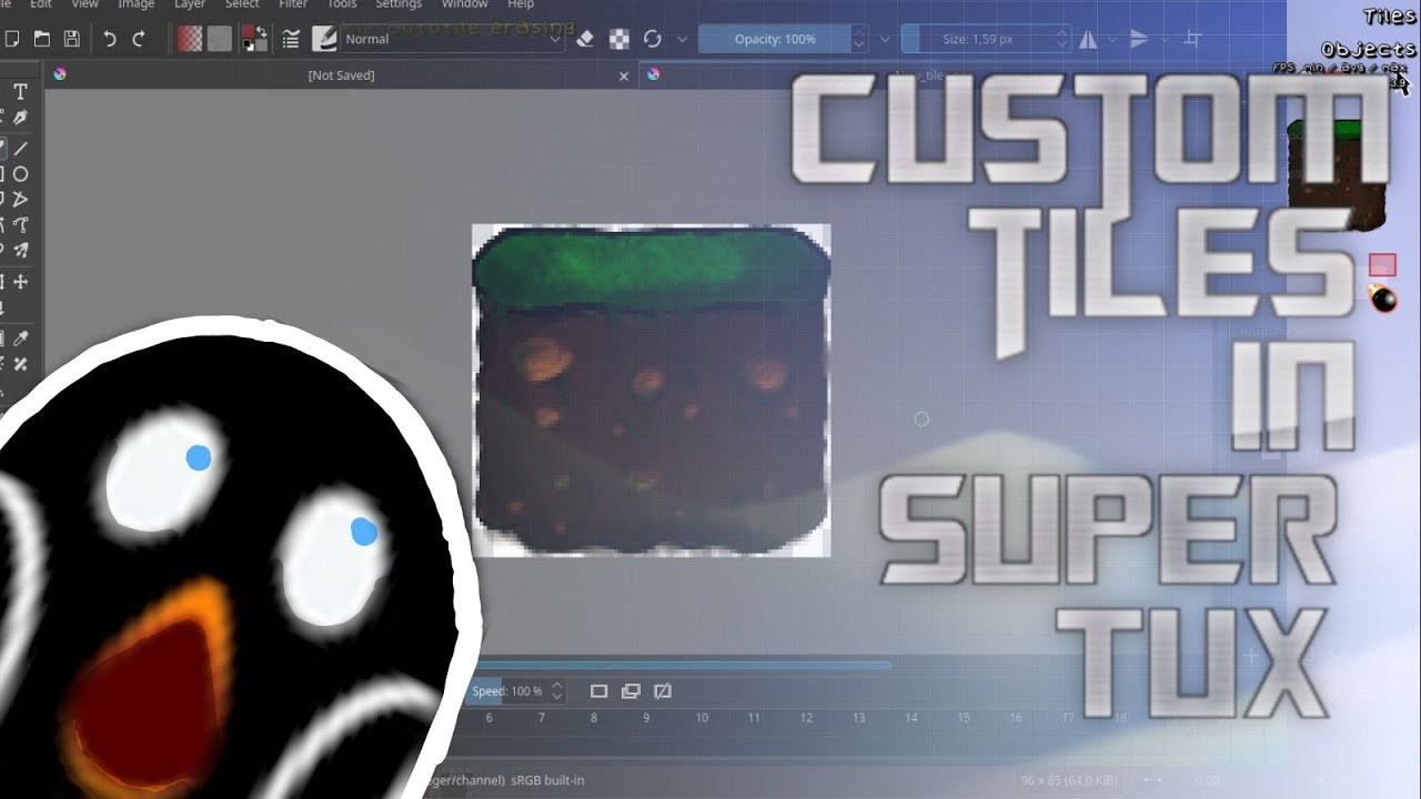 Easiest way to make custom tiles in SuperTux