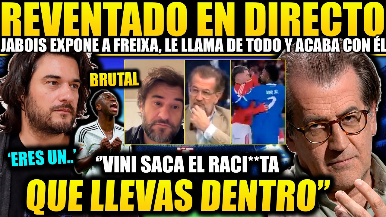 PERIODISTA APLASTA A TONI FREIXA ¡LE LLAMA RAC**STA Y ACABA CON SU CARRERA! BRUTAL DEFENSA A VINI