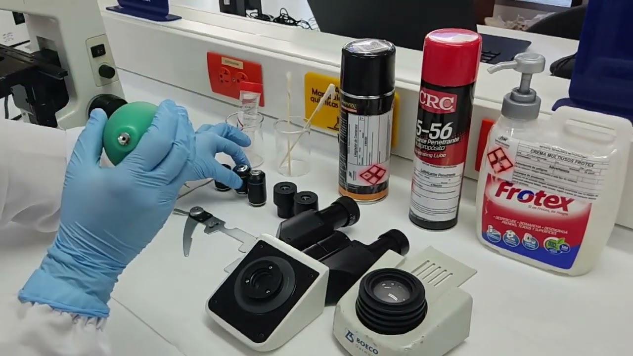 Mantenimiento preventivo de microscopios