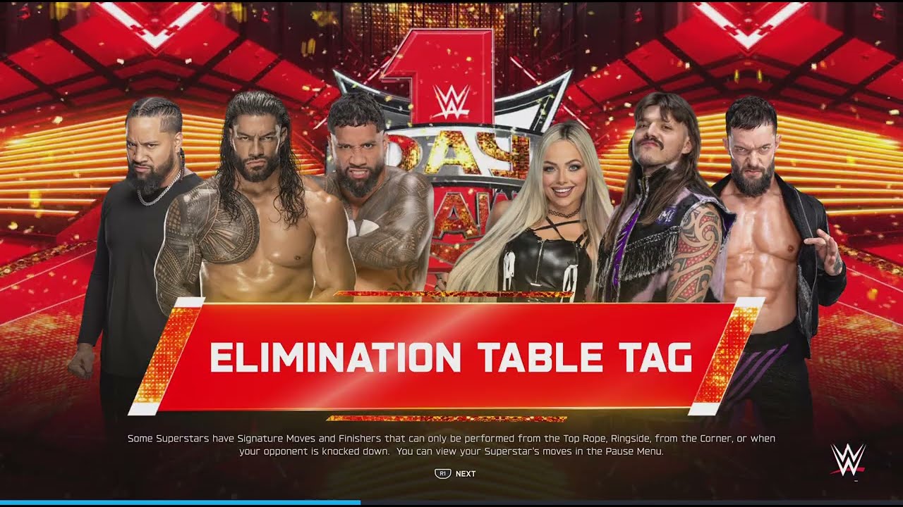 Playing 2K 25 wwe As the bloodline.To see if I could win 3 times in a row.Against the Judgment Day 