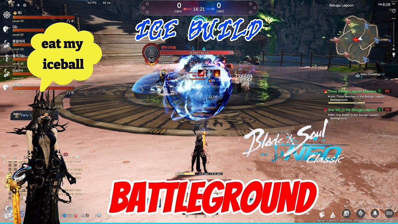 Neo Classic Force Master ice build in battleground l Blade and Soul