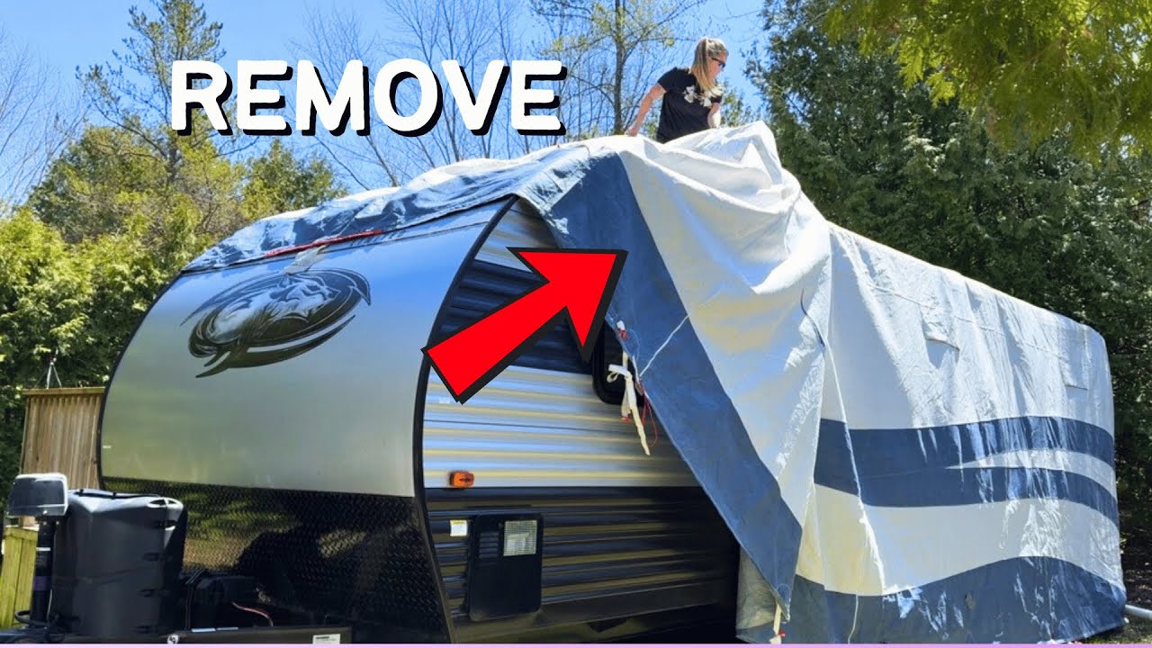 How to Remove RV Trailer Cover | Folding Technique