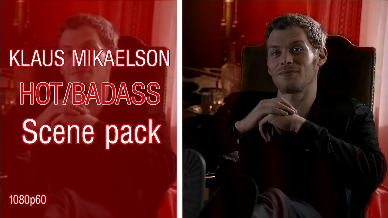 Klaus Mikaelson Hot/badass scene pack 1080p60