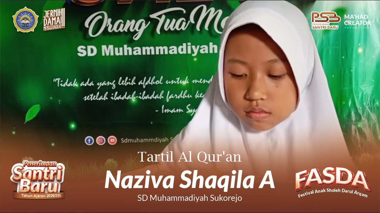 Naziva Shaqila Aredha || SD Muhammadiyah Sukorejo || Tartil Al Qur'an