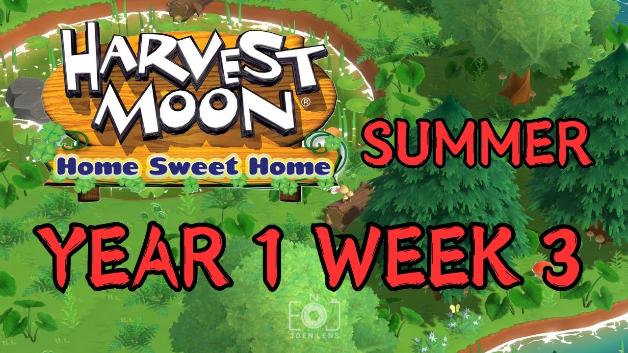 Harvest Moon Home Sweet Home Year 1 Week 3 (Summer) - Relaxing Gameplay | Longplay | No Commentary