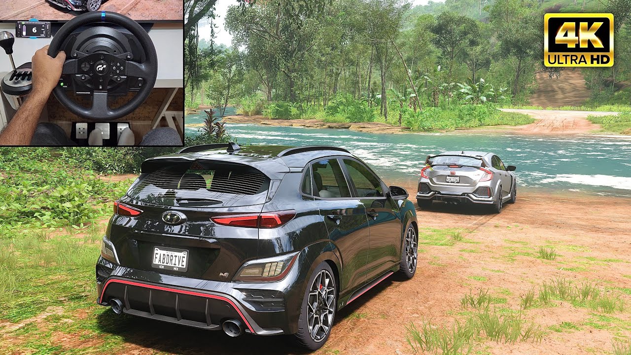 Hyundai Kona N & Honda Civic Type R | Forza Horizon 5 | Thrustmaster T300RS