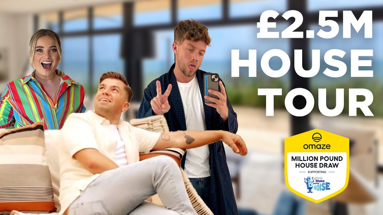 Roman Kemp, Sonny Jay & Sian Welby explore the Omaze Million Pound House, Kent!
