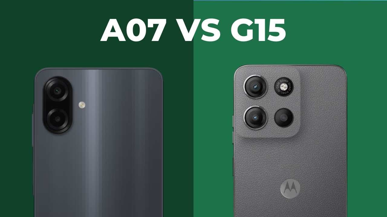 Galaxy A07 vs Moto G15: Qual é o Melhor? Comparativo Completo