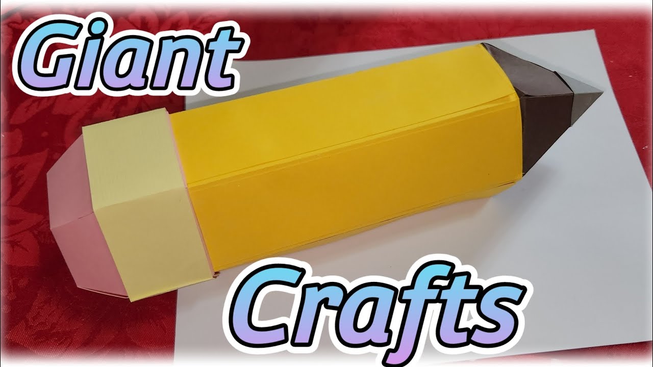 Fun Cricut Projects to try with Cardstock - Giant Pencil