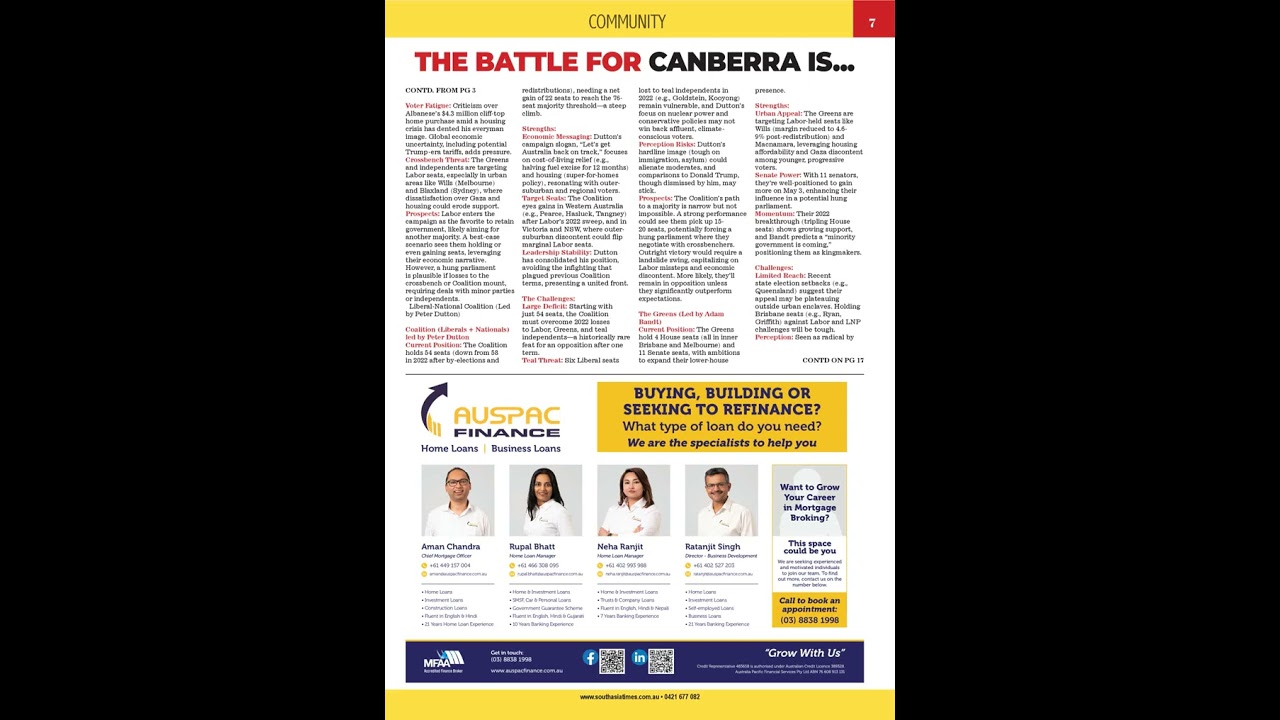 South Asia Times (SAT) April 2025 E-paper -- News, Views, Analysis - www.southasiatimes.com.au