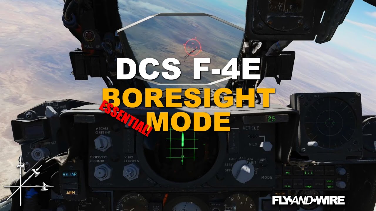 DCS F-4E — режим прицеливания, AIM-7 и скоростные шлюзы [Необходимо]