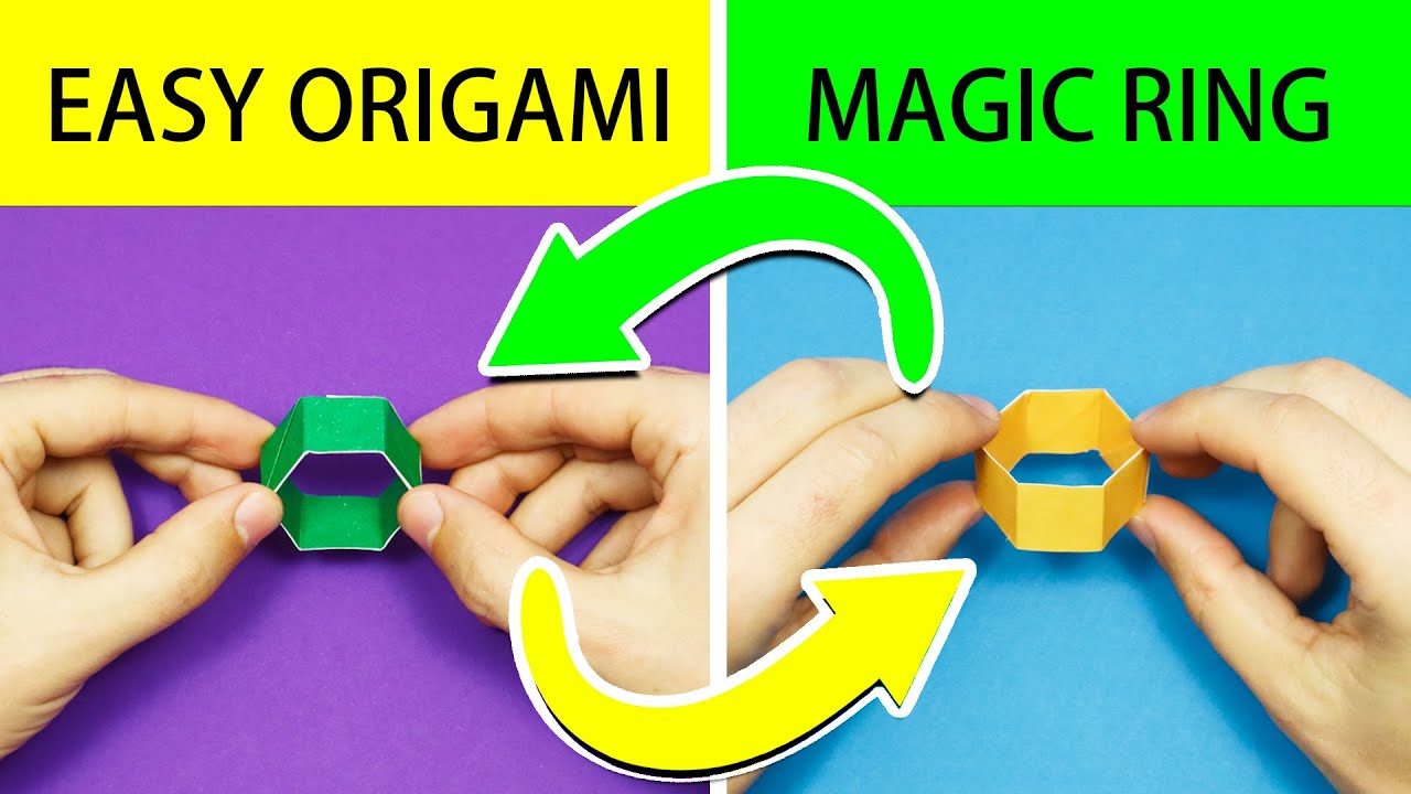 Easy Oigami MAGIC RING color changing (Yakomoga) - Easy Origami | Magic trick