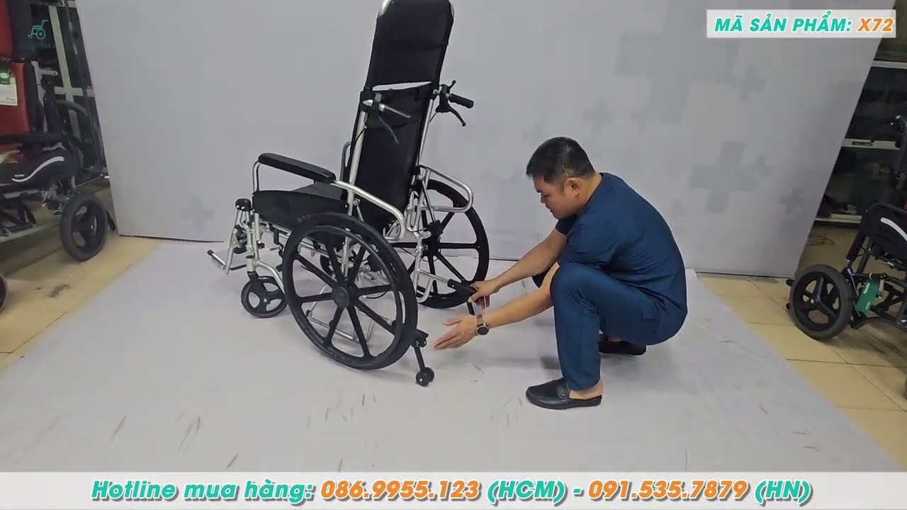 Xe Lăn Cho Người Già Lucass X72 – Xe Lăn Đa Năng Có Bô Vệ Sinh, Ngả Lưng | Siêu Thị Xe Lăn