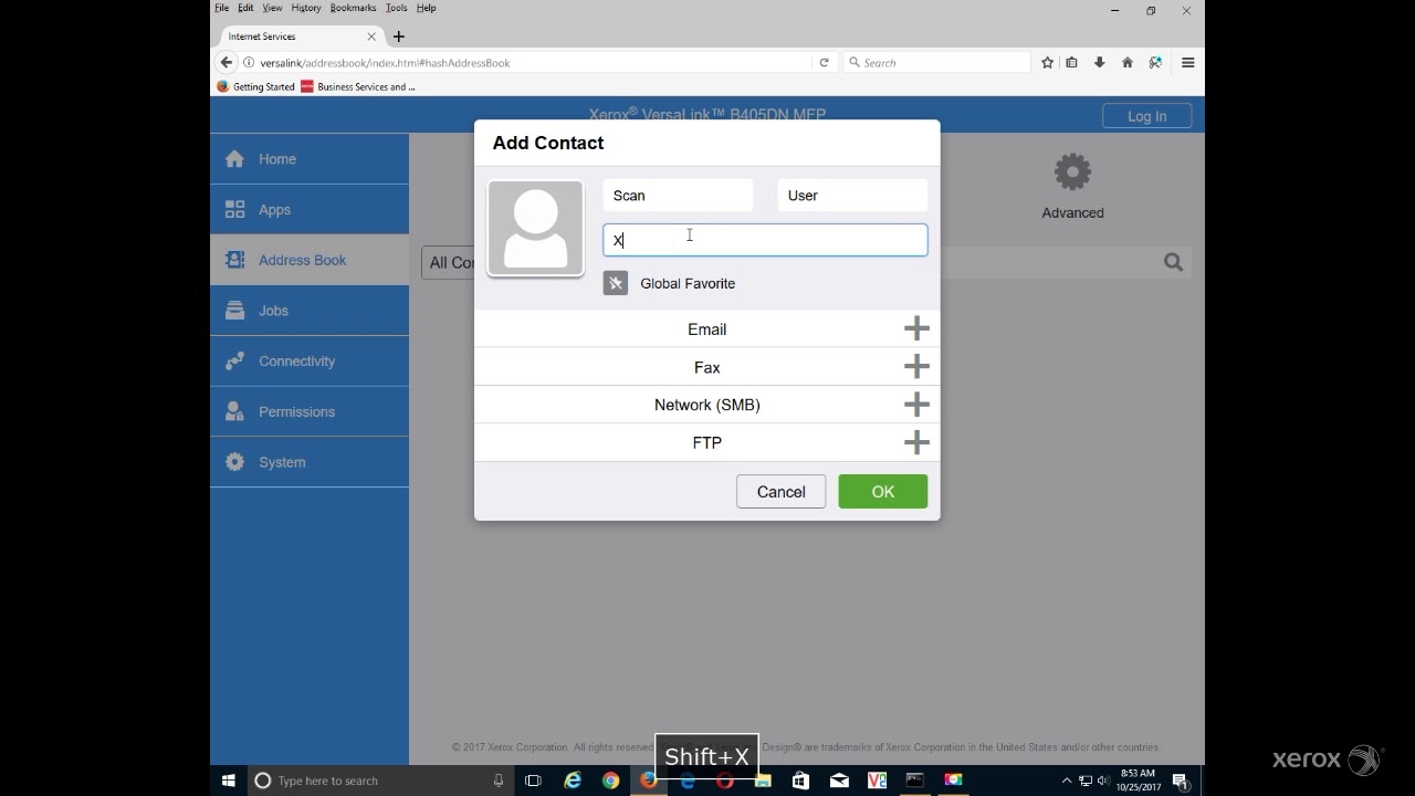 Xerox® VersaLink® Multifunction Device How to Setup Scan to PC with SMB