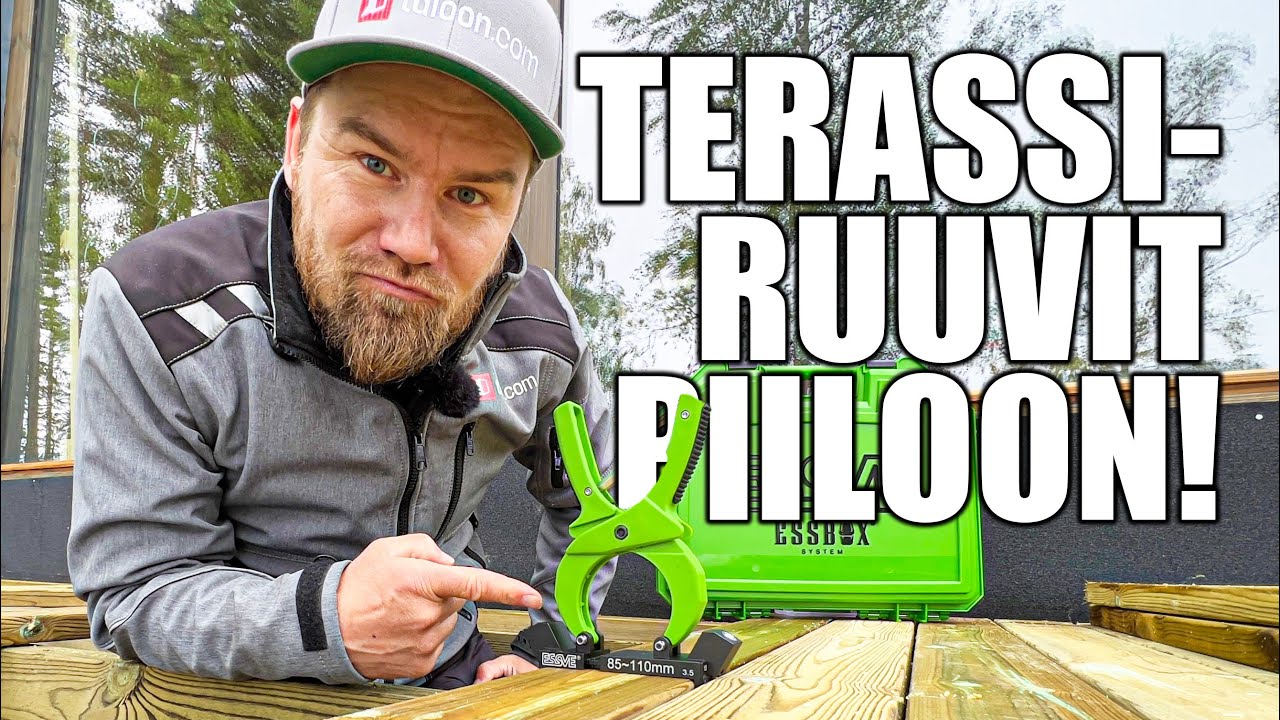 Terassilaudan piilokiinnitys - Taloon.com