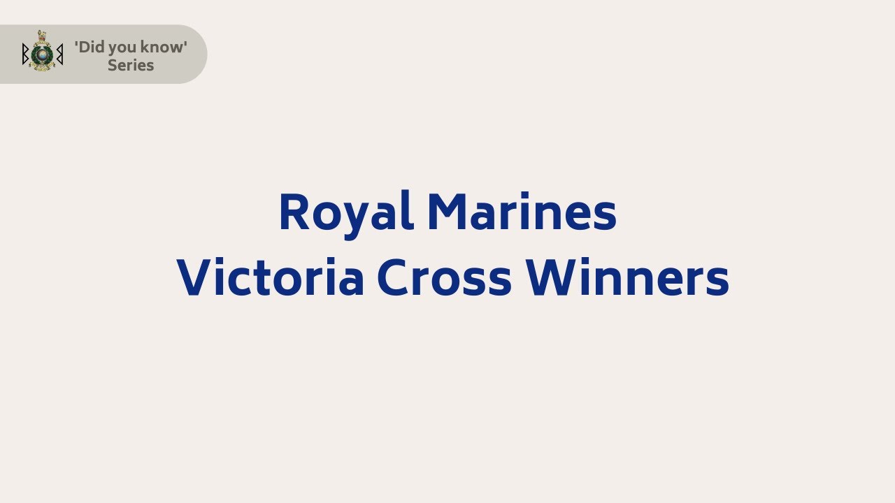 Royal Marines Victoria Cross Winners