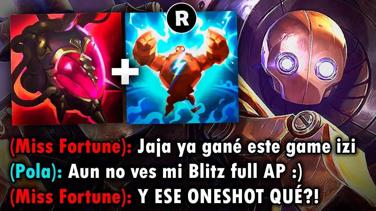 Blitzcrank pero mi R quita el 100% de vida con esta build full AP