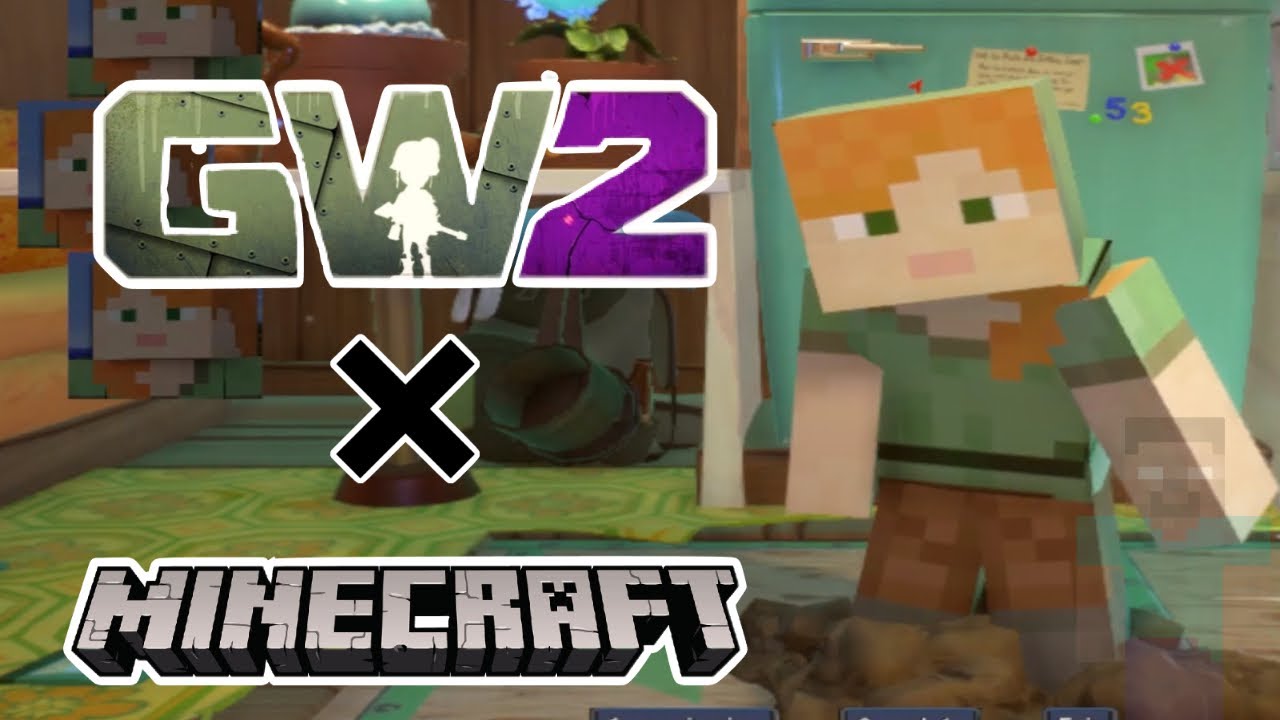 GW2, но это Minecraft.... (МОДЫ PVZ GW2)