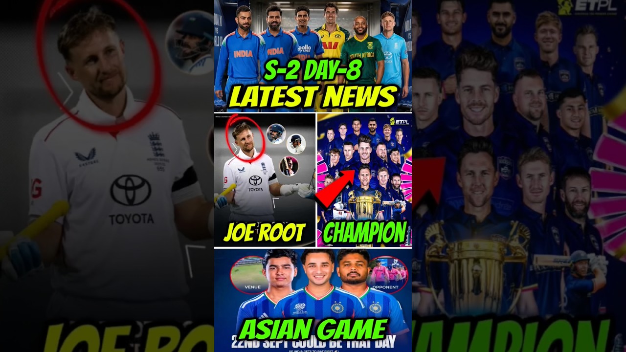 CRICKET TOP 3 LATEST NEWS SEASON-2 DAY-8🤯
