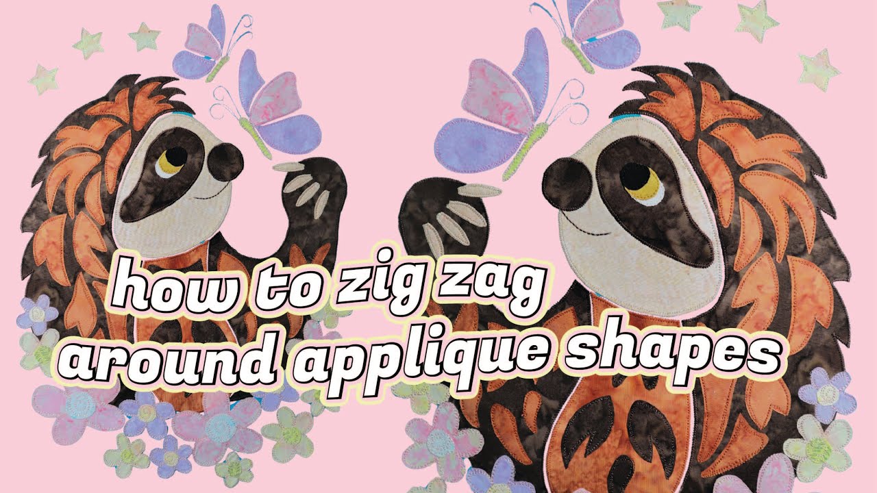 How to do a zig zag stitch for raw edge applique! Easy and beginner friendly.