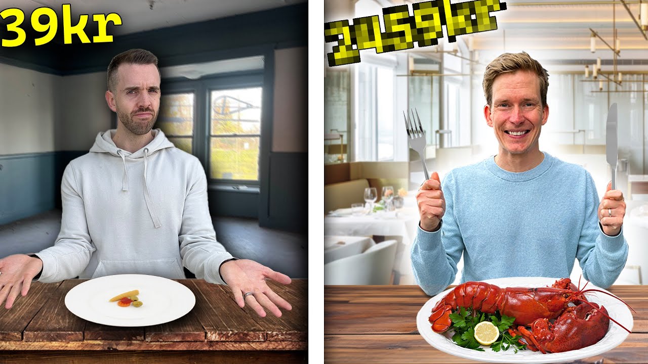 Dubblar priset för varje ny restaurang vi besöker!