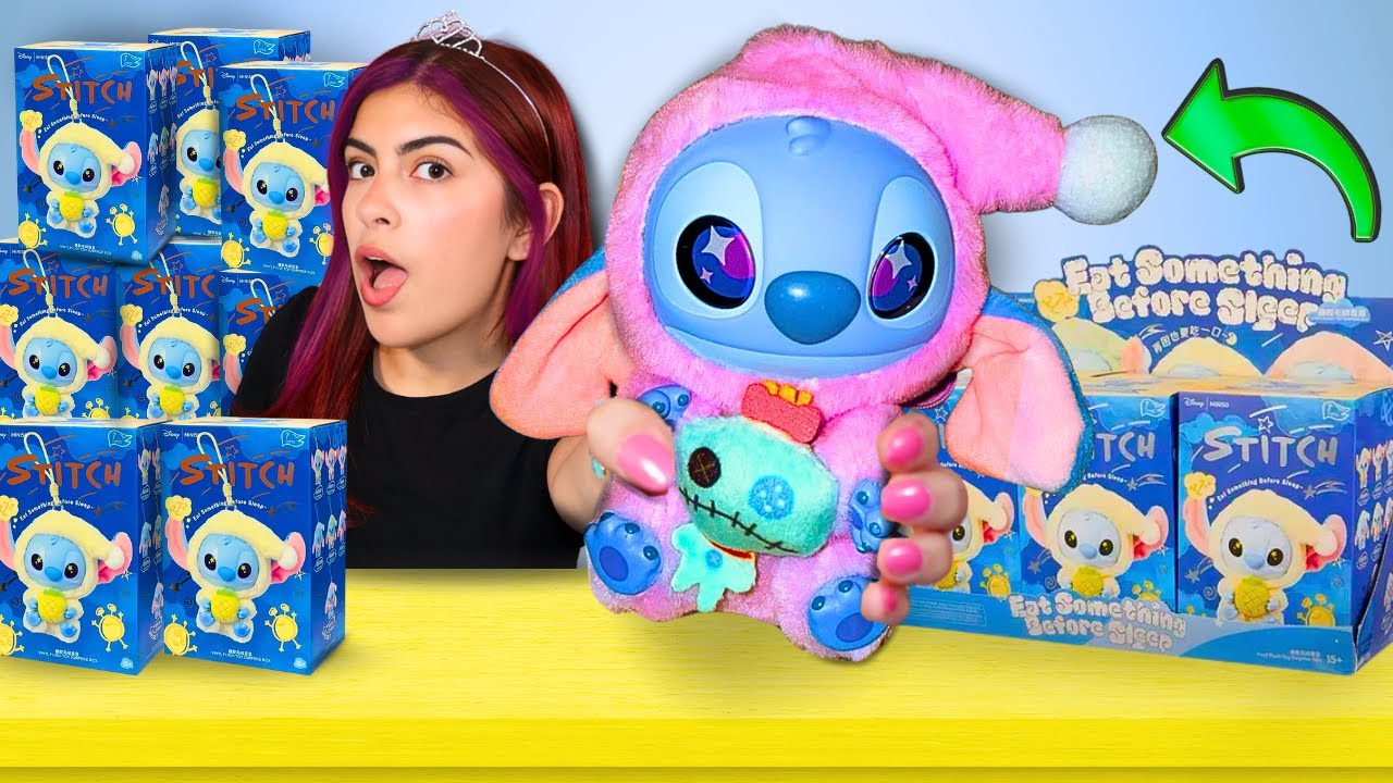 Abri TODOS los LABUBUS de STITCH😱💙 COLECCION COMPLETA!!😳