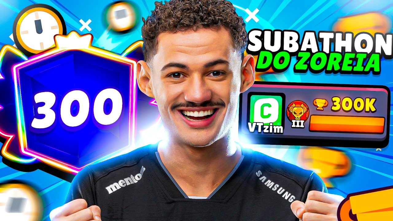 SUBATHON PARA o TOP 1 BR em BUSCA dos 300.000 TROFÉUS DIA 18!