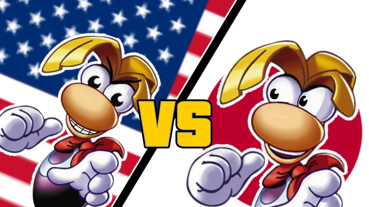 Rayman 1 U.S. VS Japan port differences 
