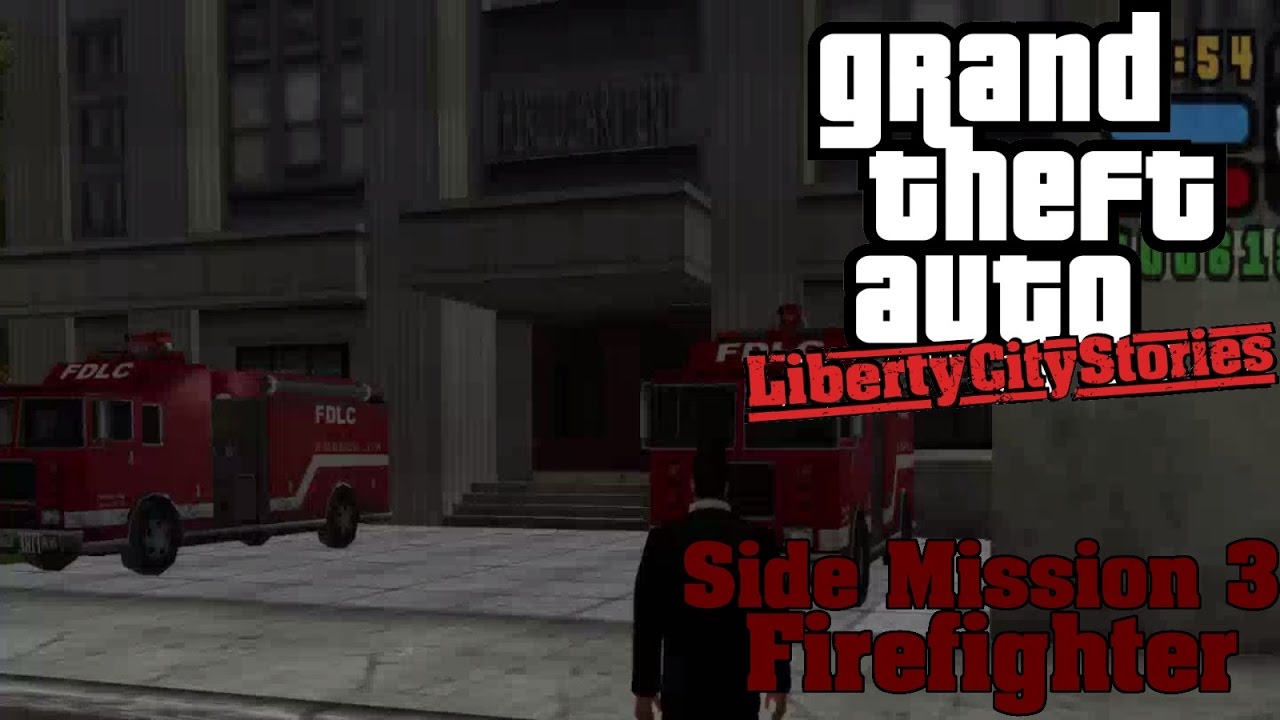 GTA: Liberty City Stories (PSP Emu) Side Mission #3 - Firefighter