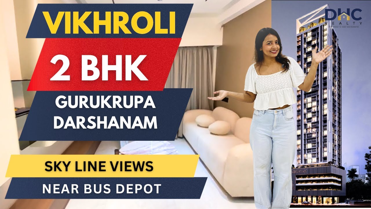 Gurukrupa Darshanam at Vikhroli East, Mumbai | Premium 2 BHK Flat |Sky Line Views | Near Bus Depot