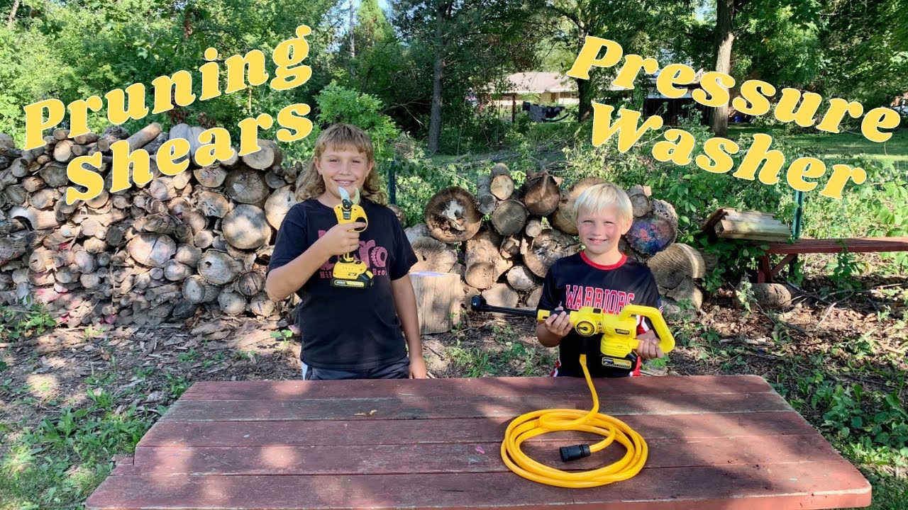Imoum Live Electric Pruning Shears & Pressure Washer - Testing and Review!!
