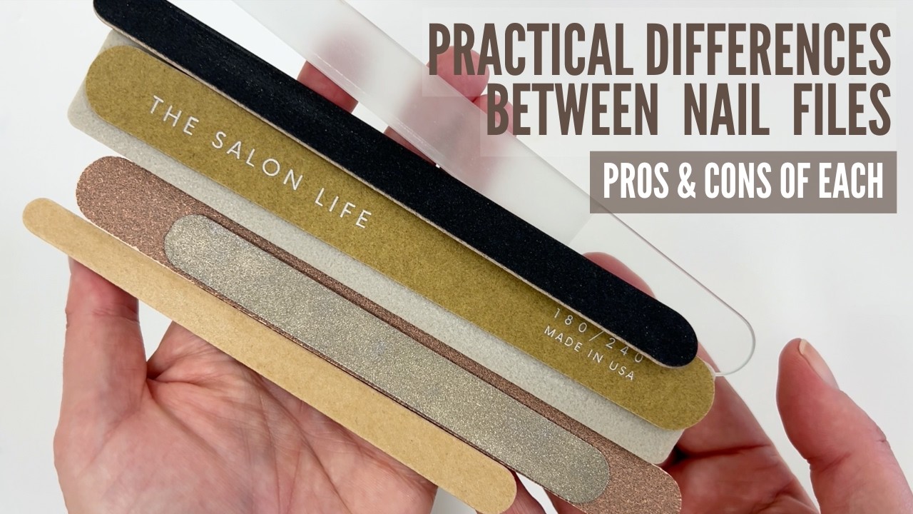 Which nail files are best? Glass, Diamond, Emery Boards [ Nail Technician Explains]