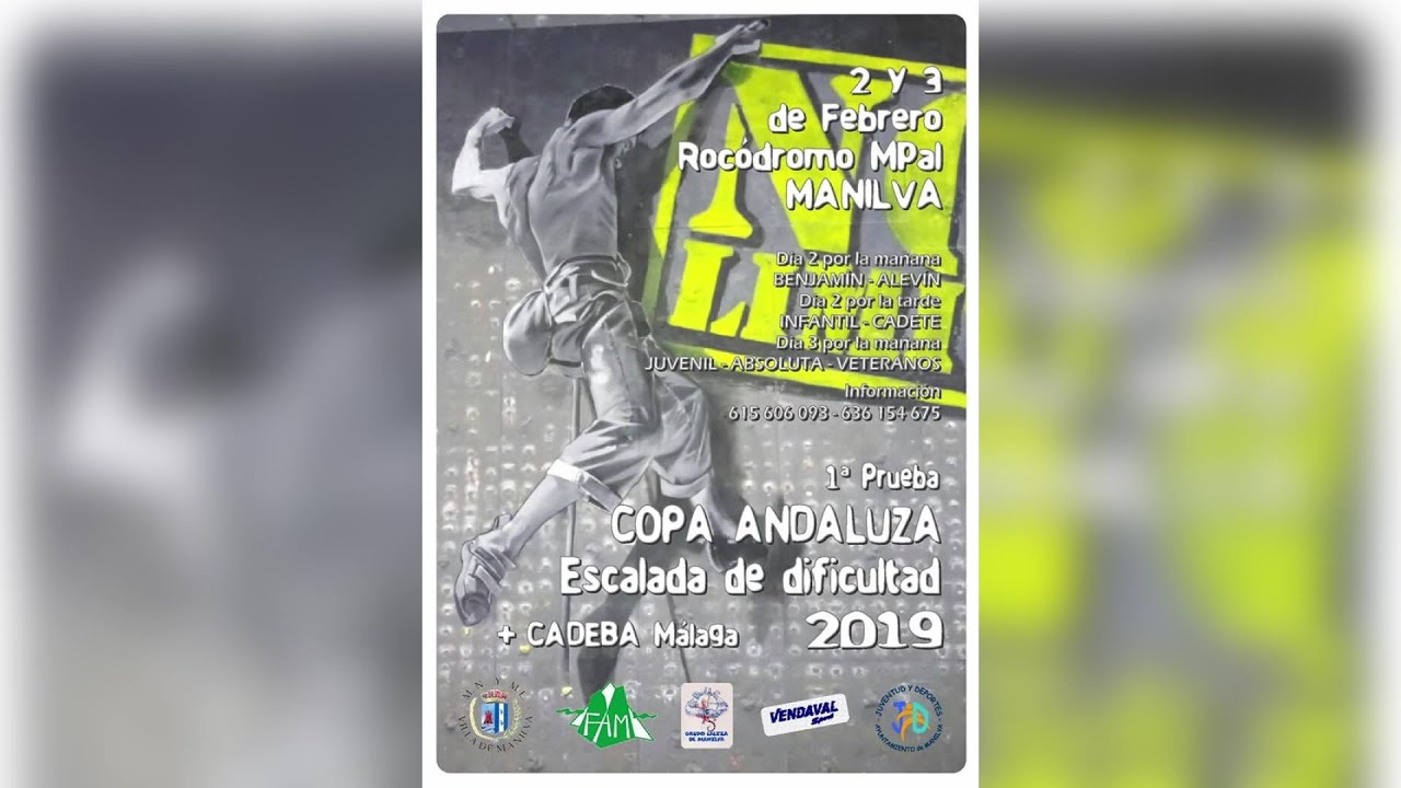 COPA ANDALUZA ESCALADA DE DIFICULTAD 2019