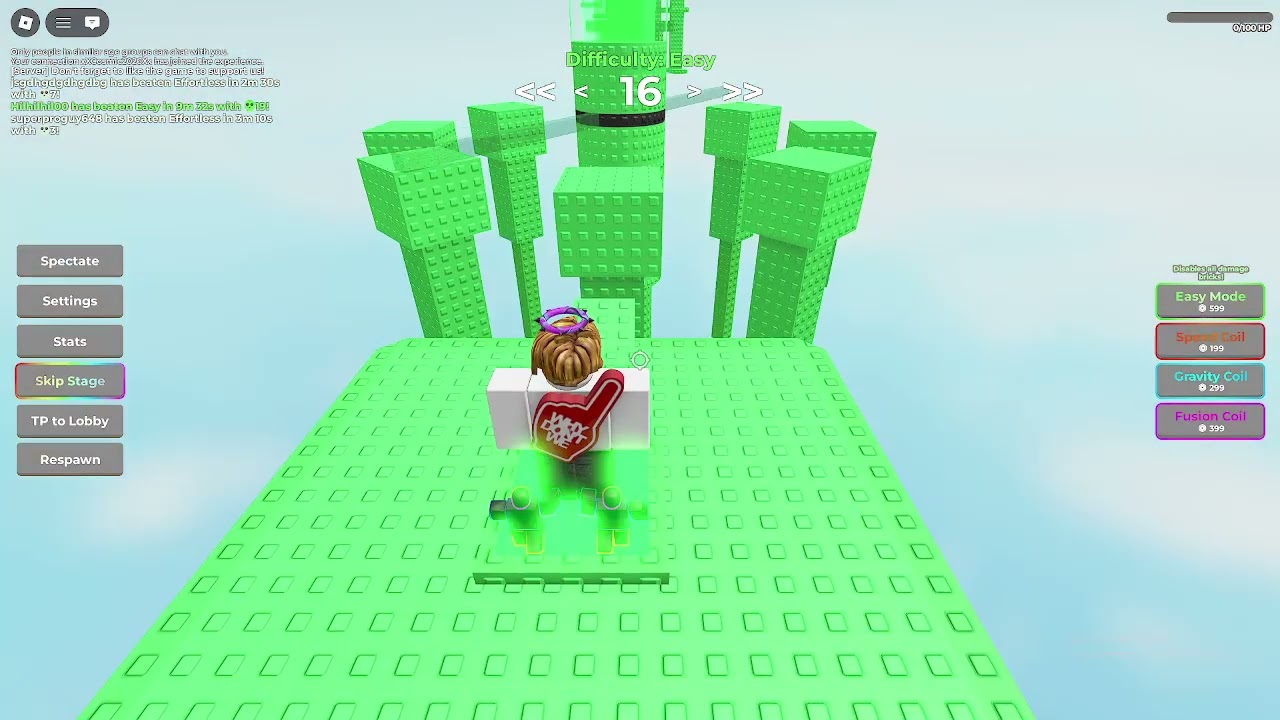 random difficulty chart obby