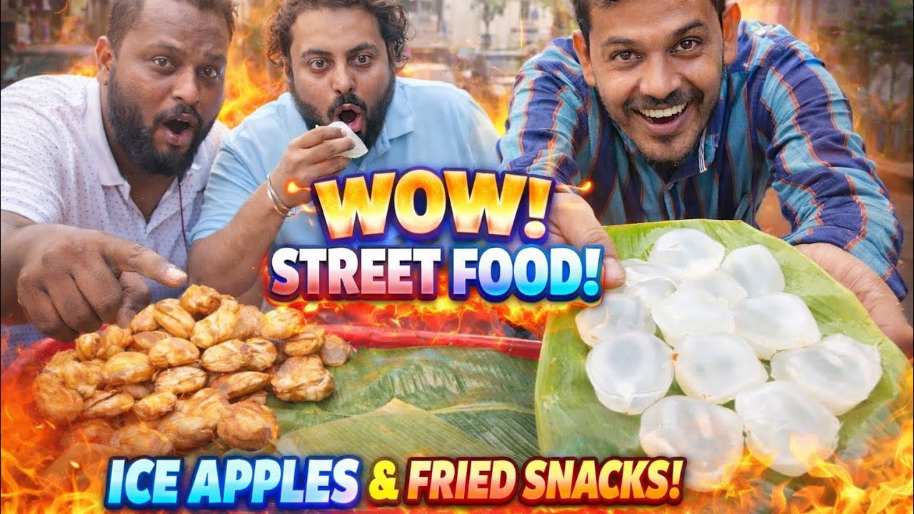 Ice Apple Street Food in Bangalore 🧊🔥 Must Try Summer Special! #iceapple #indianfood 