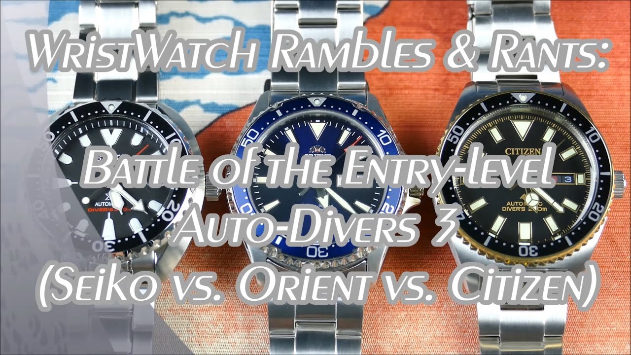On the Wrist, from off the Cuff: WwRR - Ep. 25; Battle of the Entry-level Auto-Divers 3
