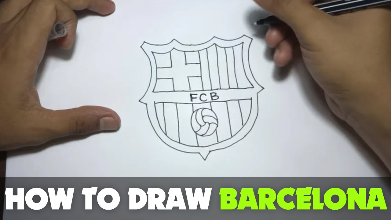Drawing: How to Draw a Cartoon - FC Barcelona Logo (Tutorial Step by Step)