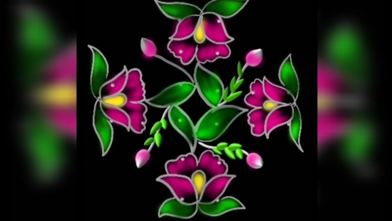 Floral design easy to draw