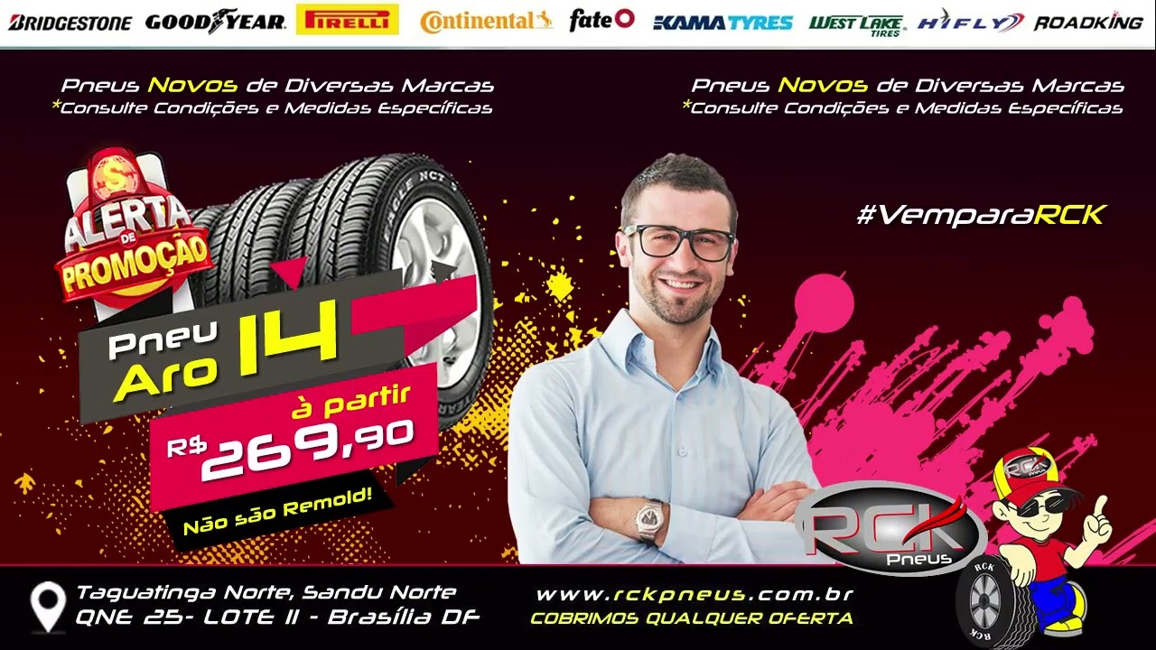 Pneus em Promo&ccedil;&atilde;o! Aro 14, #VemParaRck