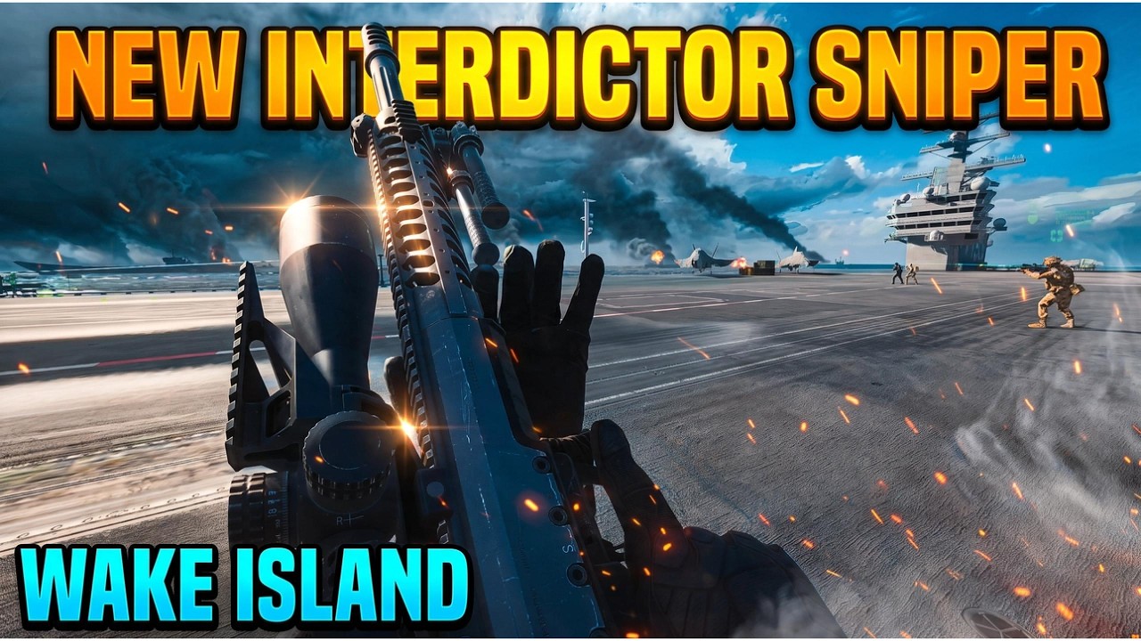 INTERDICTOR SNIPER ON WAKE ISLAND🤯 | THE BEST SNIPER I'VE TRIED IN BF6?!