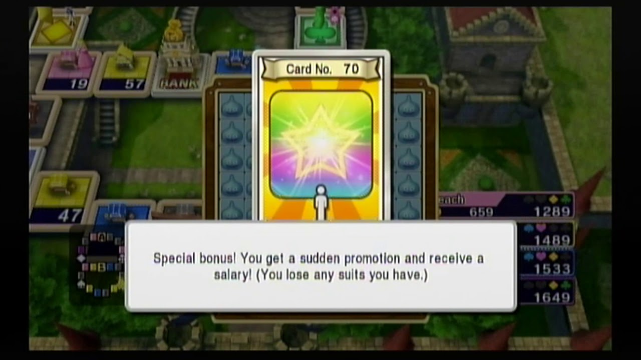 Fortune Street ~ Castle Trodain (Easy Rules) w/ Mii Peach Daisy & Birdo